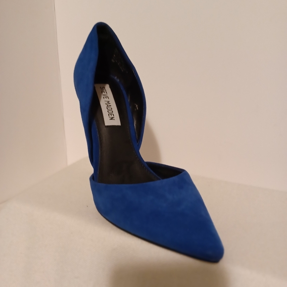 STEVE MADDEN Women's Blue Faux Suede High Heel Pumps. Size 6.5M - Picture 7 of 11